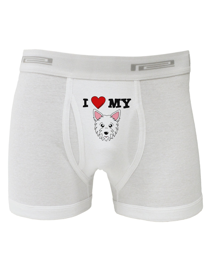 I Heart My - Cute Westie Dog Boxer Briefs by TooLoud-Boxer Briefs-TooLoud-White-Small-Davson Sales