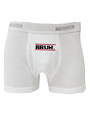 Bruh Text Only Boxer Briefs-Boxer Briefs-TooLoud-White-Small-Davson Sales