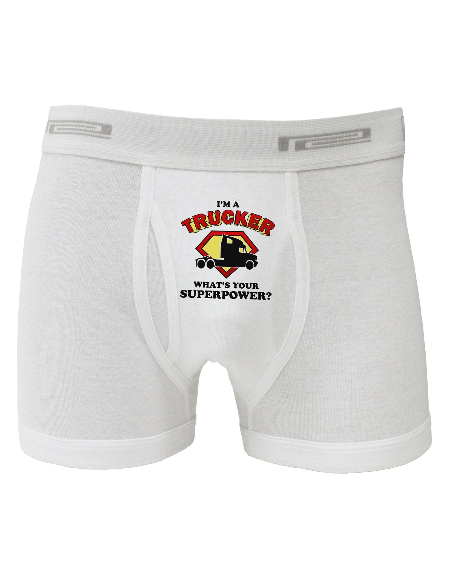 Trucker - Superpower Boxer Briefs-Boxer Briefs-TooLoud-White-Small-Davson Sales