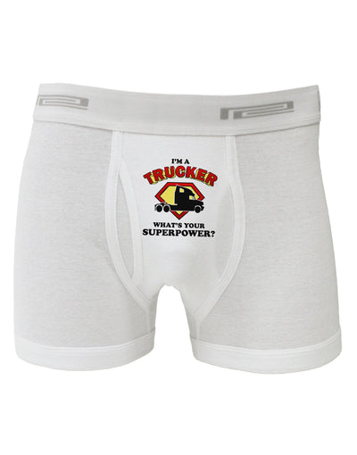 Trucker - Superpower Boxer Briefs-Boxer Briefs-TooLoud-White-Small-Davson Sales