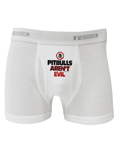 Distressed Pitbulls Aren't Evil Boxer Briefs-Boxer Briefs-TooLoud-White-Small-Davson Sales