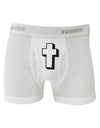 Simple Cross Design Glitter - Black Boxer Briefs by TooLoud-Boxer Briefs-TooLoud-White-Small-Davson Sales