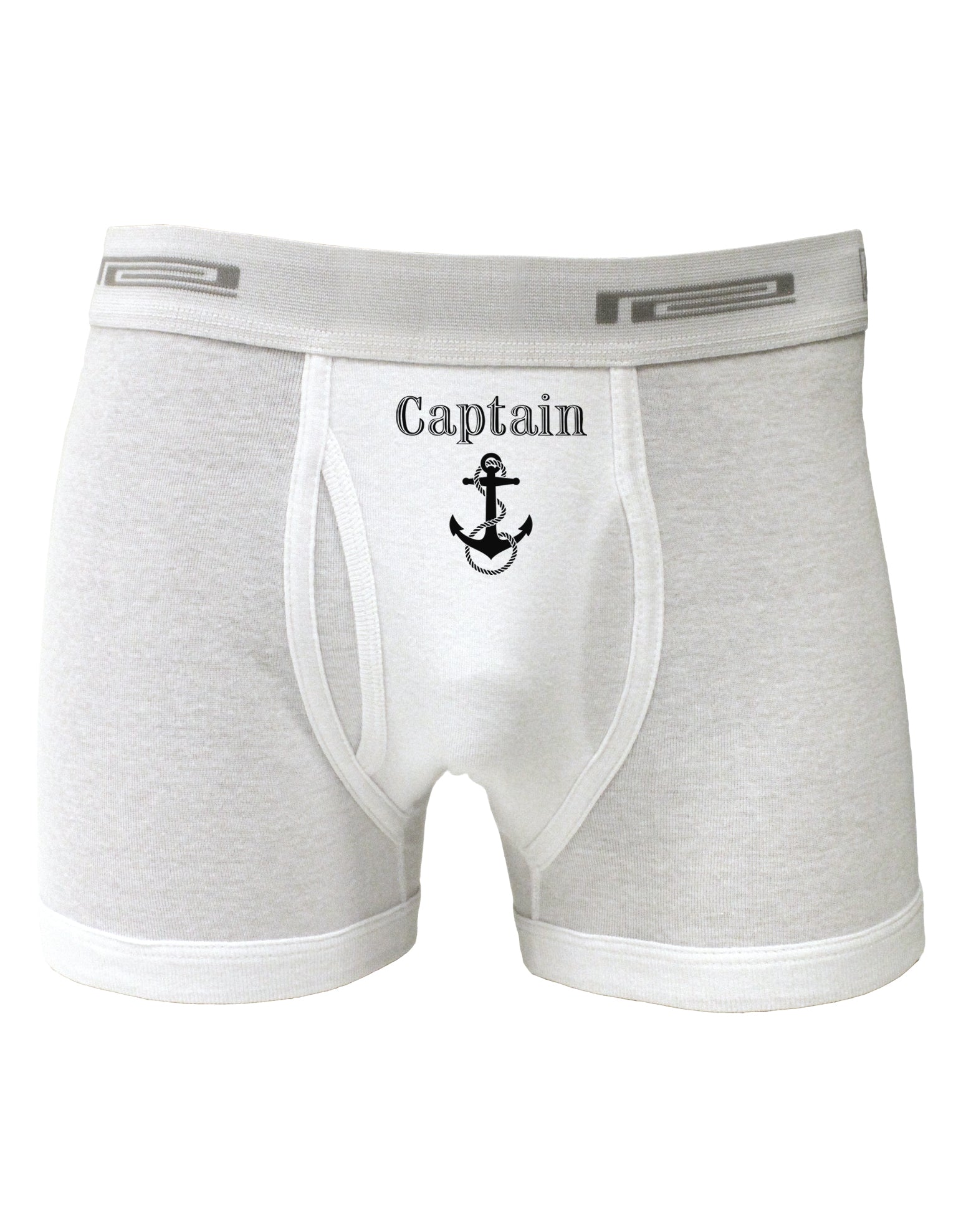 Ship Captain Nautical Anchor Boating Boxer Briefs-Boxer Briefs-TooLoud-White-Small-Davson Sales