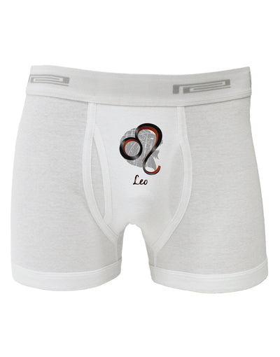 Leo Symbol Boxer Briefs-Boxer Briefs-TooLoud-White-Small-Davson Sales