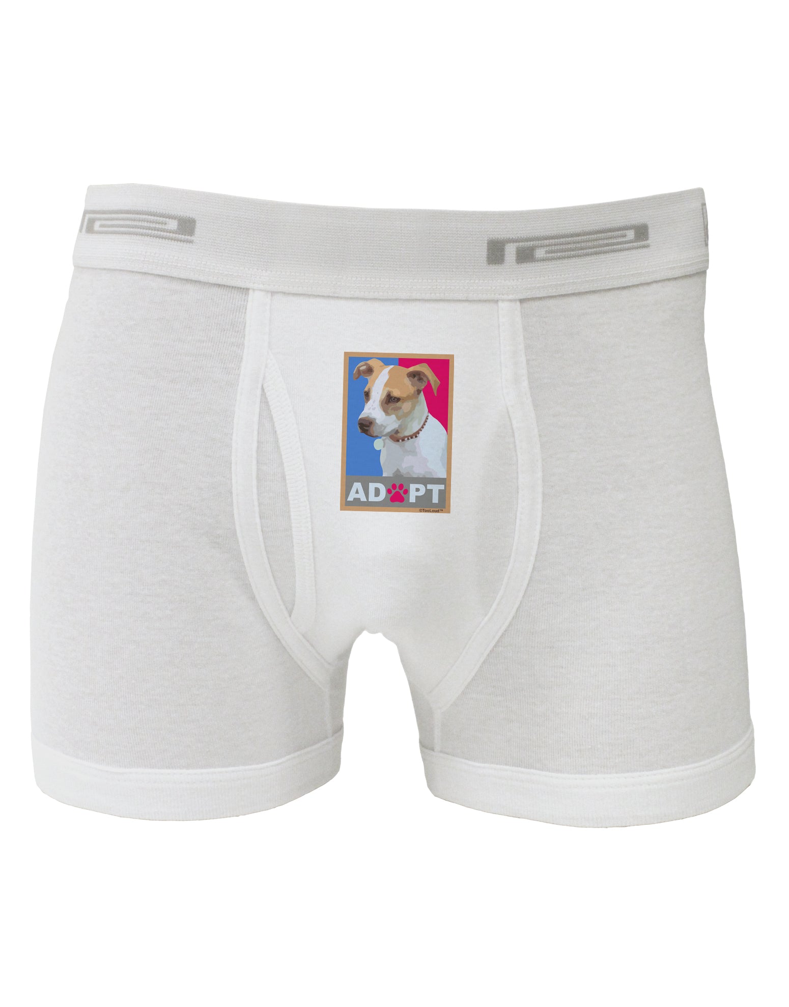 Adopt Cute Puppy Cat Adoption Boxer Briefs-Boxer Briefs-TooLoud-White-Small-Davson Sales