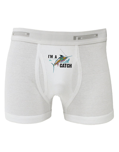 I'm A Catch Swordfish Boxer Briefs-Boxer Briefs-TooLoud-White-Small-Davson Sales