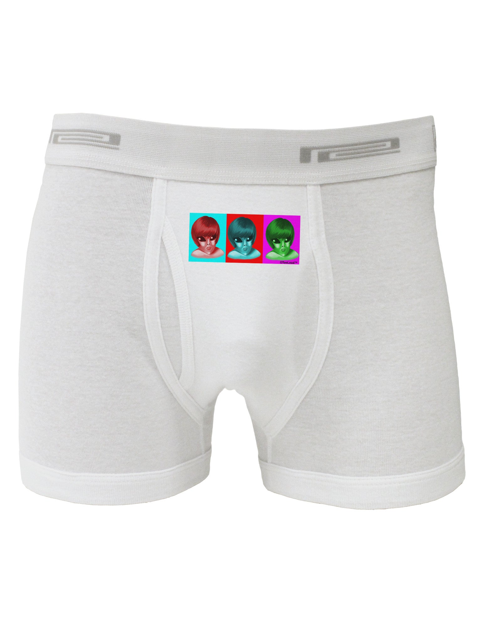 Extraterrestial Pop-art #2 Boxer Briefs by TooLoud-Boxer Briefs-TooLoud-White-Small-Davson Sales