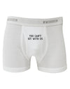 You Can't Sit With Us Text Boxer Briefs-Boxer Briefs-TooLoud-White-Small-Davson Sales