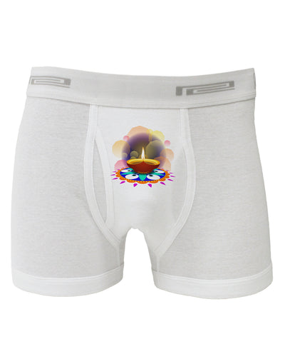 Festive Diya and Rangoli Boxer Briefs by-Boxer Briefs-TooLoud-White-Small-Davson Sales