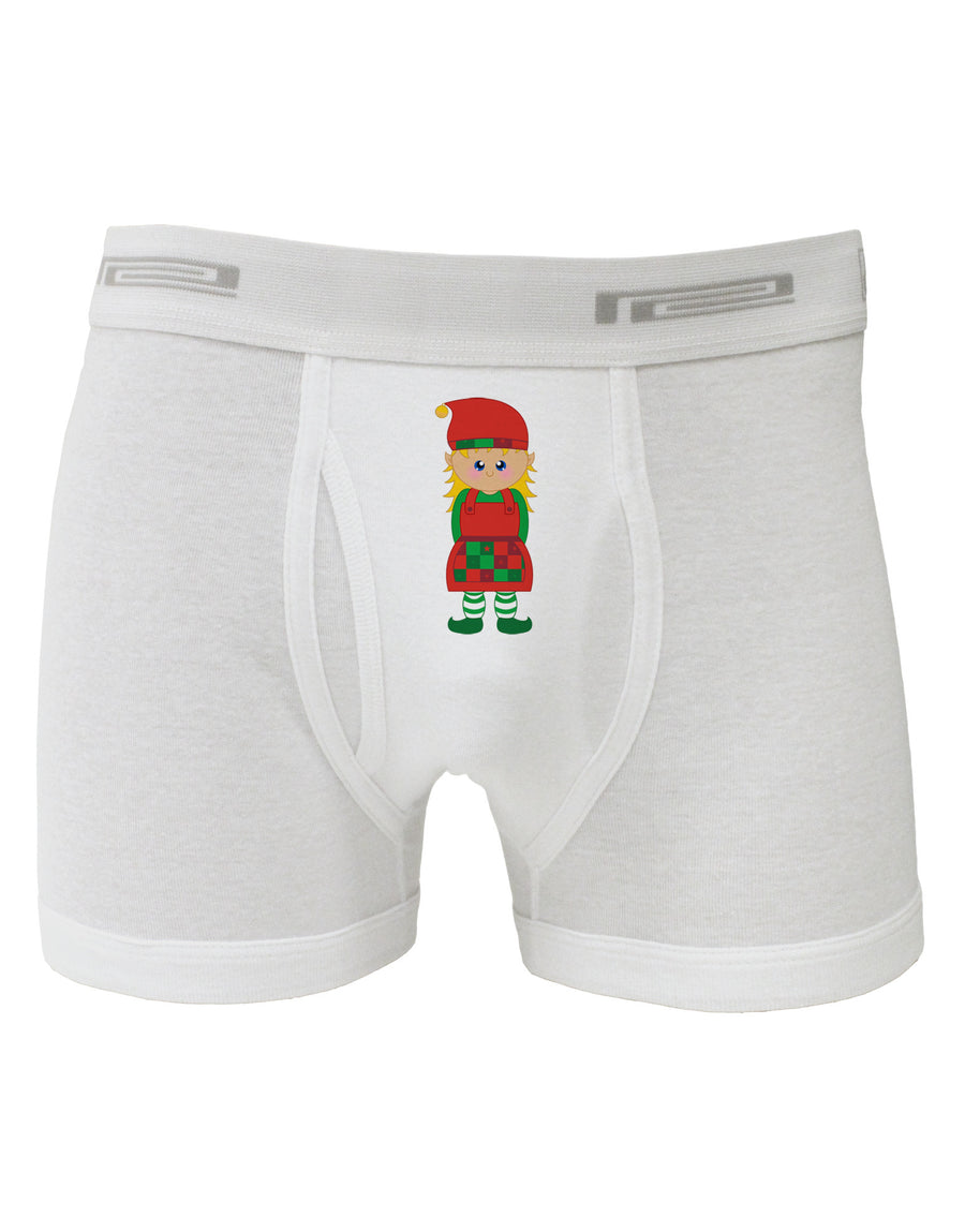 Cute Christmas Elf Girl Boxer Briefs-Boxer Briefs-TooLoud-White-Small-Davson Sales