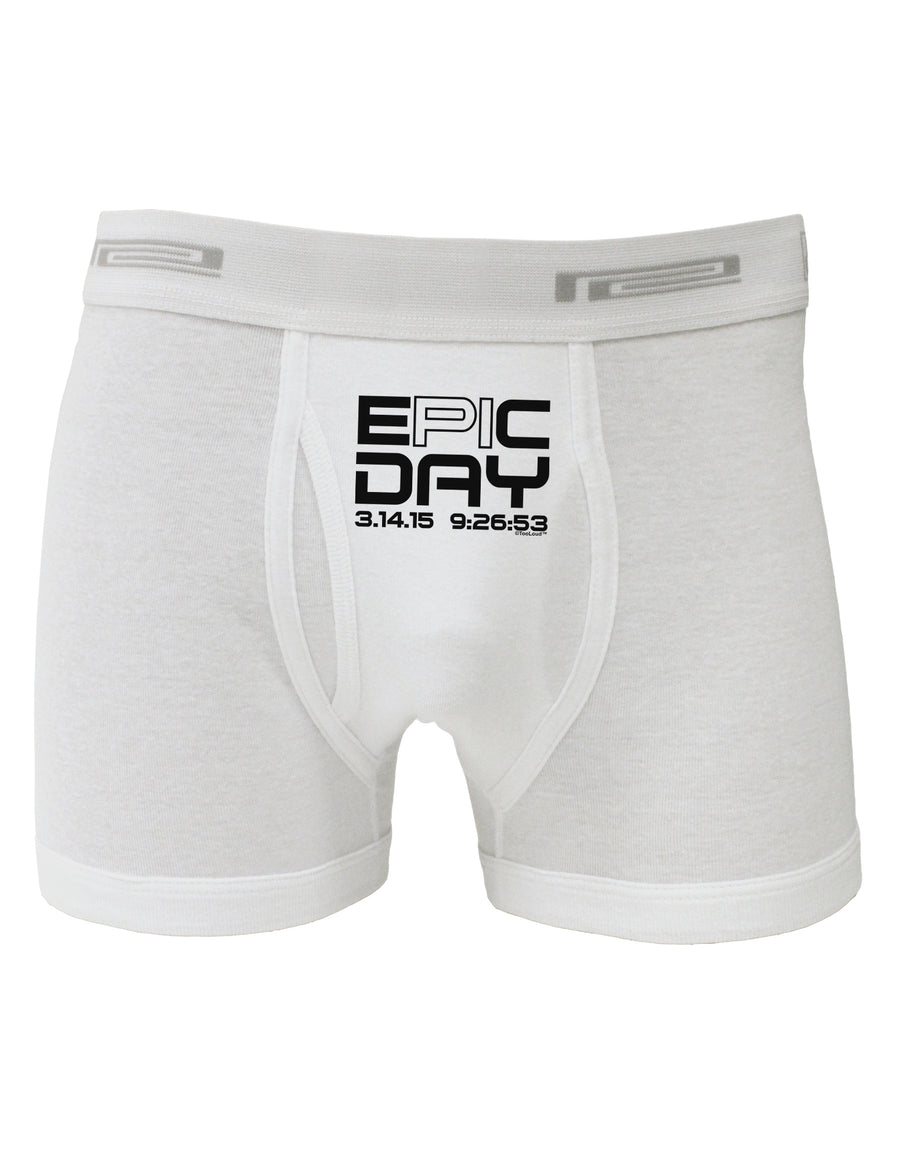 Epic Pi Day Text Design Boxer Briefs by TooLoud-Boxer Briefs-TooLoud-White-Small-Davson Sales