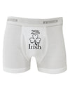 25 Percent Irish - St Patricks Day Boxer Briefs by TooLoud-Boxer Briefs-TooLoud-White-Small-Davson Sales