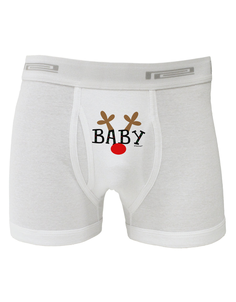 Matching Family Christmas Design - Reindeer - Baby Boxer Briefs by TooLoud-Boxer Briefs-TooLoud-White-Small-Davson Sales