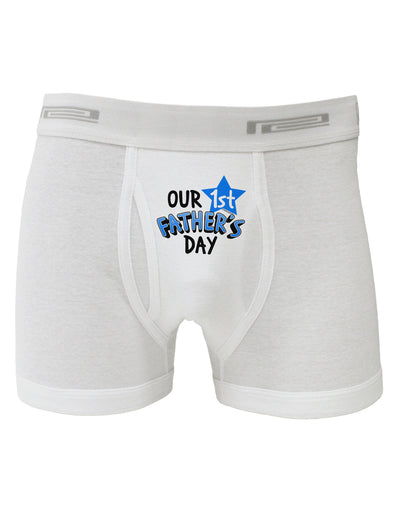 Our 1st Father's Day Boxer Briefs-Boxer Briefs-TooLoud-White-Small-Davson Sales