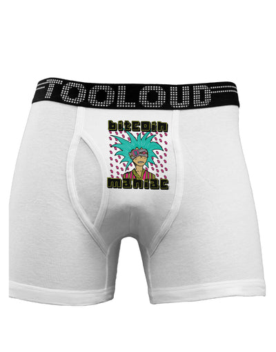 Bitcoin Maniac Crypto Boxer Briefs-Boxer Briefs-TooLoud-White-Small-Davson Sales