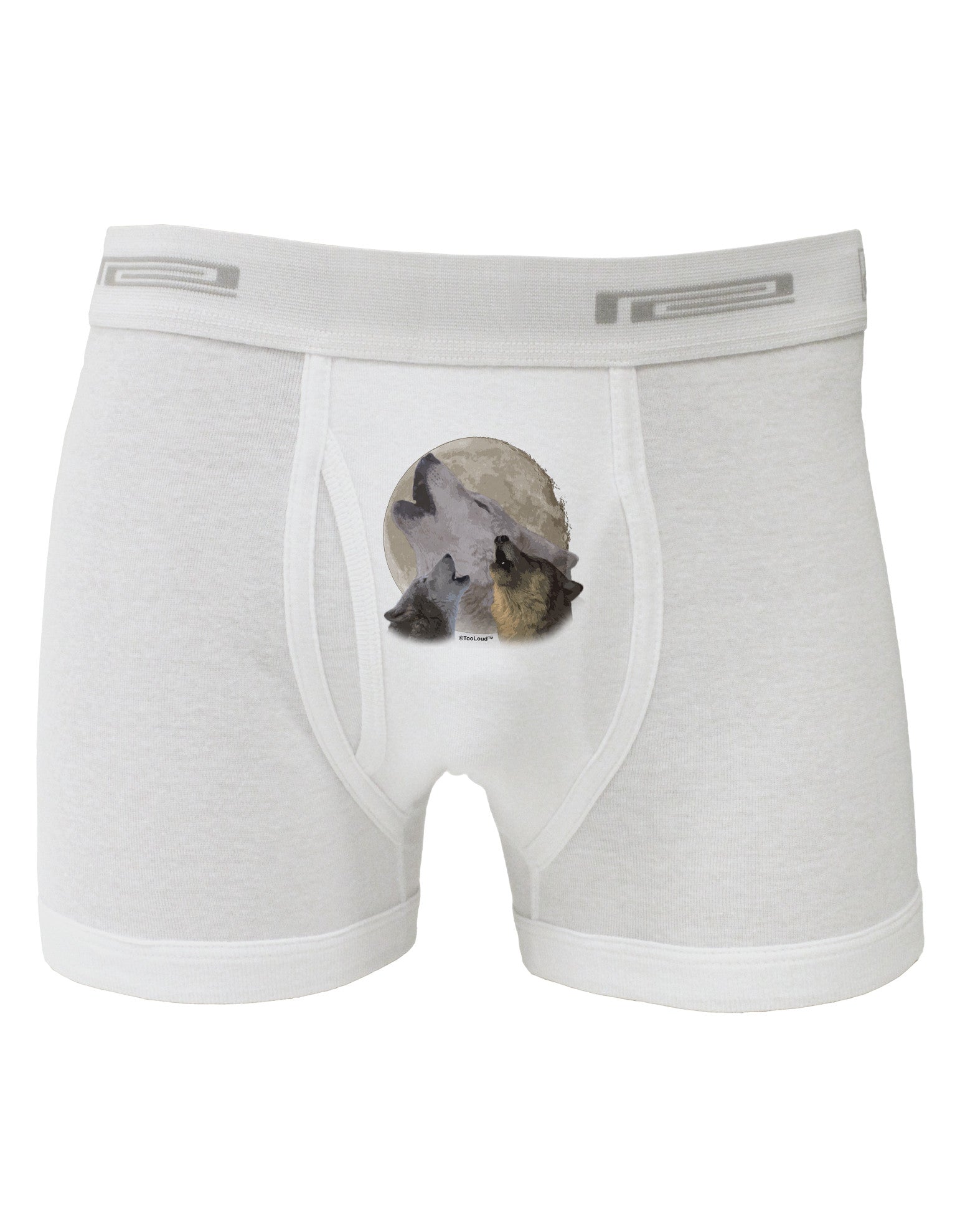 Three Wolves Howling at the Moon Boxer Briefs by TooLoud-Boxer Briefs-TooLoud-White-Small-Davson Sales