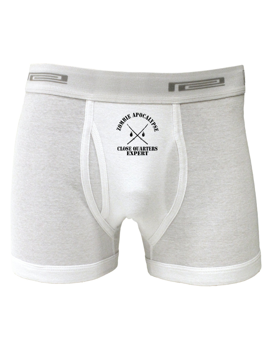 Zombie Apocalypse Close Quarters Expert Boxer Briefs-Boxer Briefs-TooLoud-White-Small-Davson Sales