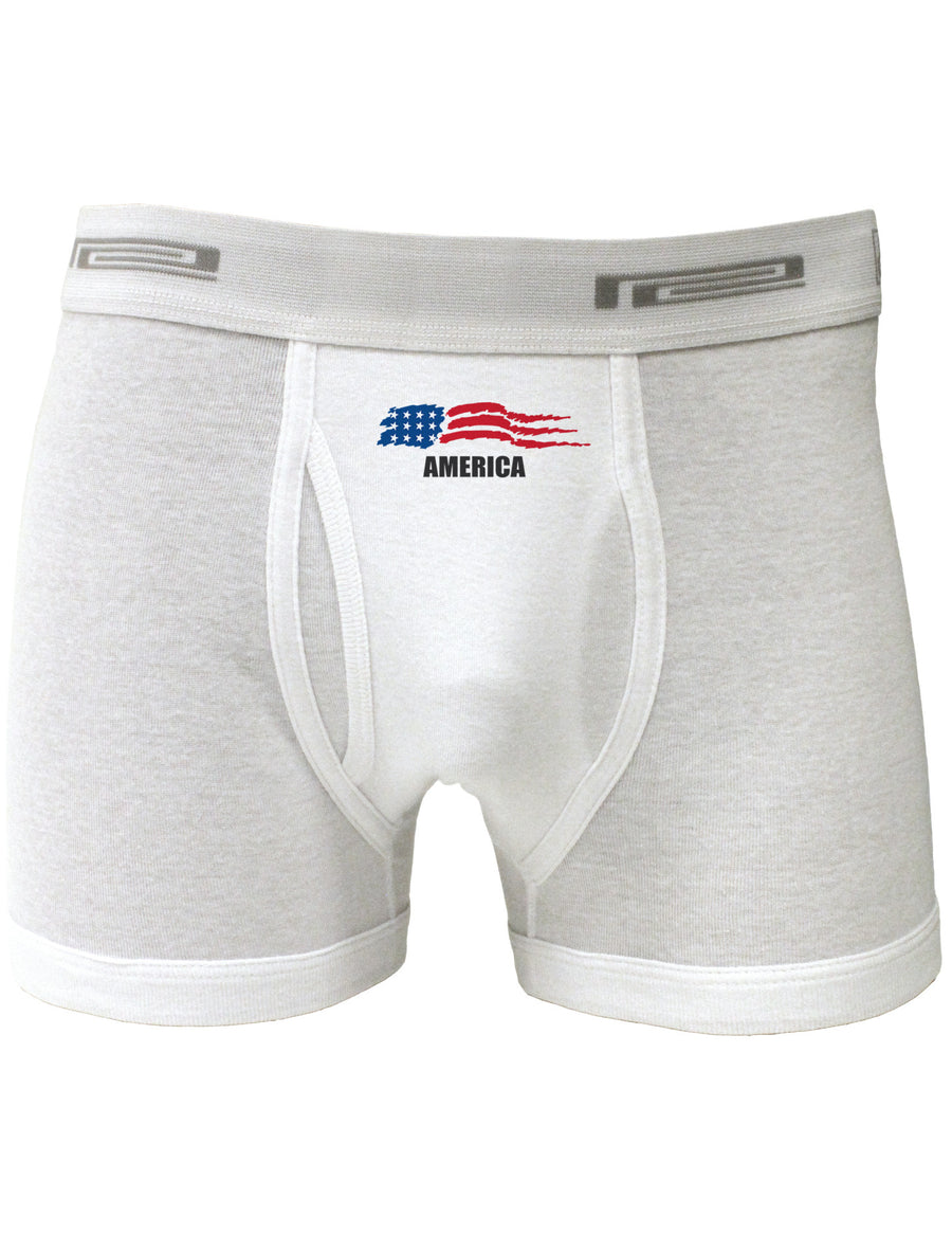 America Flag Boxer Briefs-Boxer Briefs-TooLoud-White-Small-Davson Sales