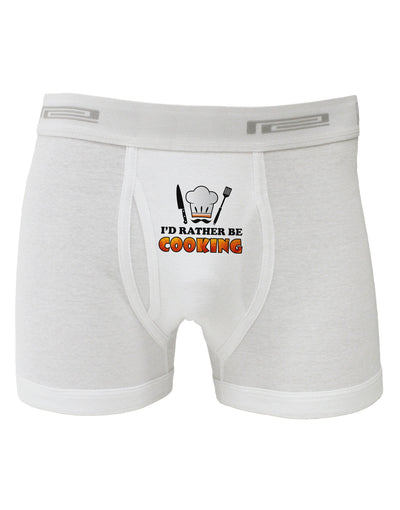 I'd Rather Be Cooking Boxer Briefs-Boxer Briefs-TooLoud-White-Small-Davson Sales