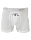 Kiss the Cook Grill Master - Text Boxer Briefs-Boxer Briefs-TooLoud-White-Small-Davson Sales