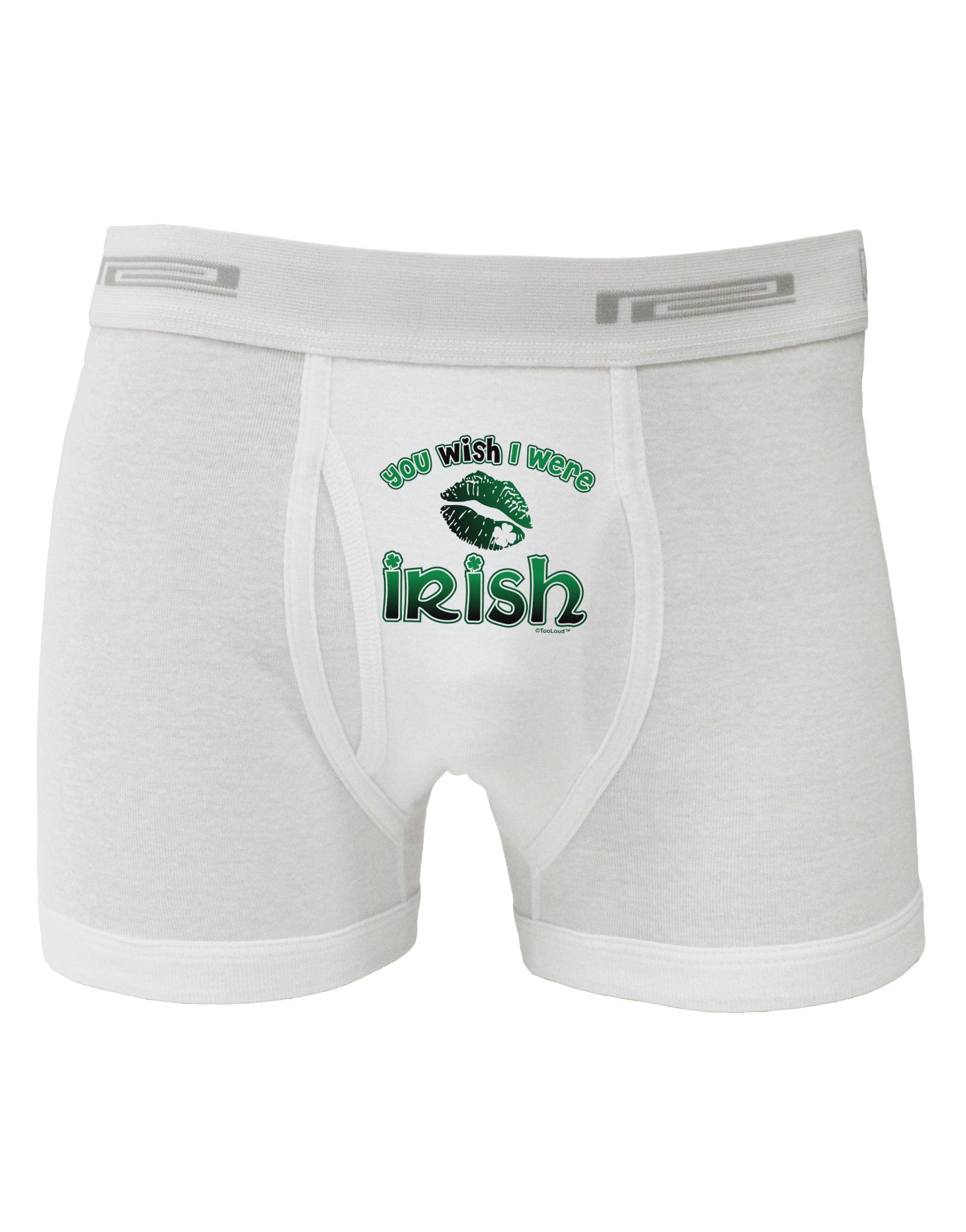 TooLoud You Wish I Were Irish Boxer Briefs-Boxer Briefs-TooLoud-White-Small-Davson Sales