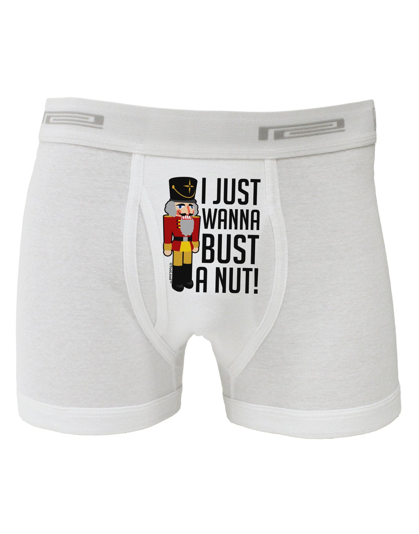 I Just Wanna Bust A Nut Nutcracker Boxer Briefs by-Boxer Briefs-TooLoud-White-Small-Davson Sales