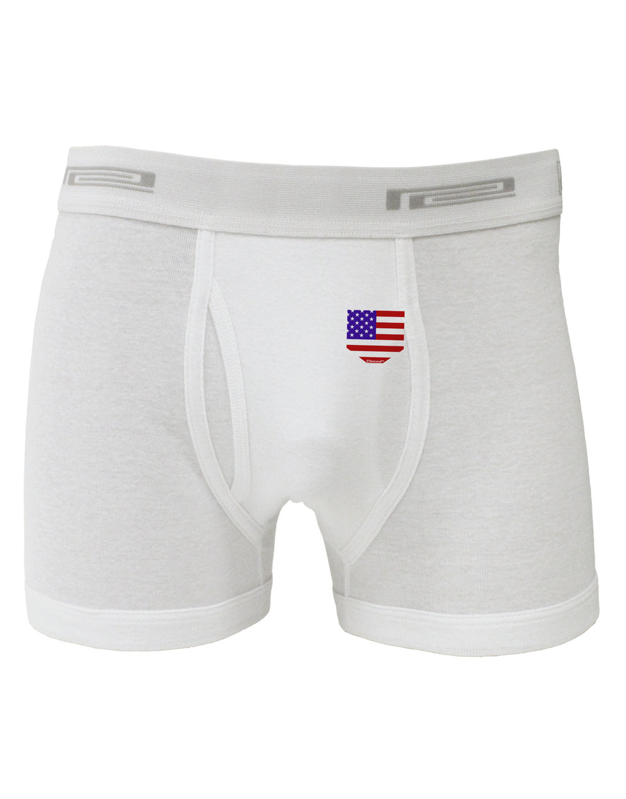 American Flag Faux Pocket Design Boxer Briefs by TooLoud-Boxer Briefs-TooLoud-White-Small-Davson Sales