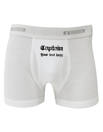 Personalized Captain Boxer Briefs-Boxer Briefs-TooLoud-White-Small-Davson Sales