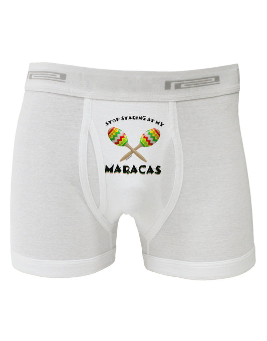 Stop Staring At My Maracas Boxer Briefs-Boxer Briefs-TooLoud-White-Small-Davson Sales