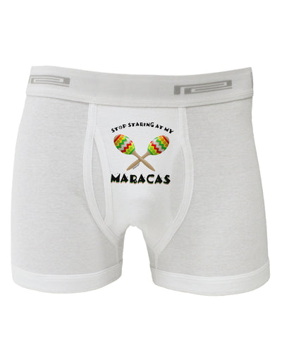 Stop Staring At My Maracas Boxer Briefs-Boxer Briefs-TooLoud-White-Small-Davson Sales