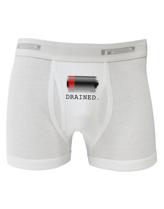Battery Drained Boxer Briefs-Boxer Briefs-TooLoud-White-Small-Davson Sales