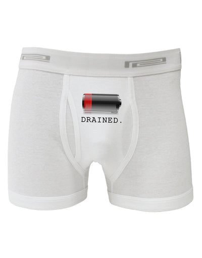 Battery Drained Boxer Briefs-Boxer Briefs-TooLoud-White-Small-Davson Sales