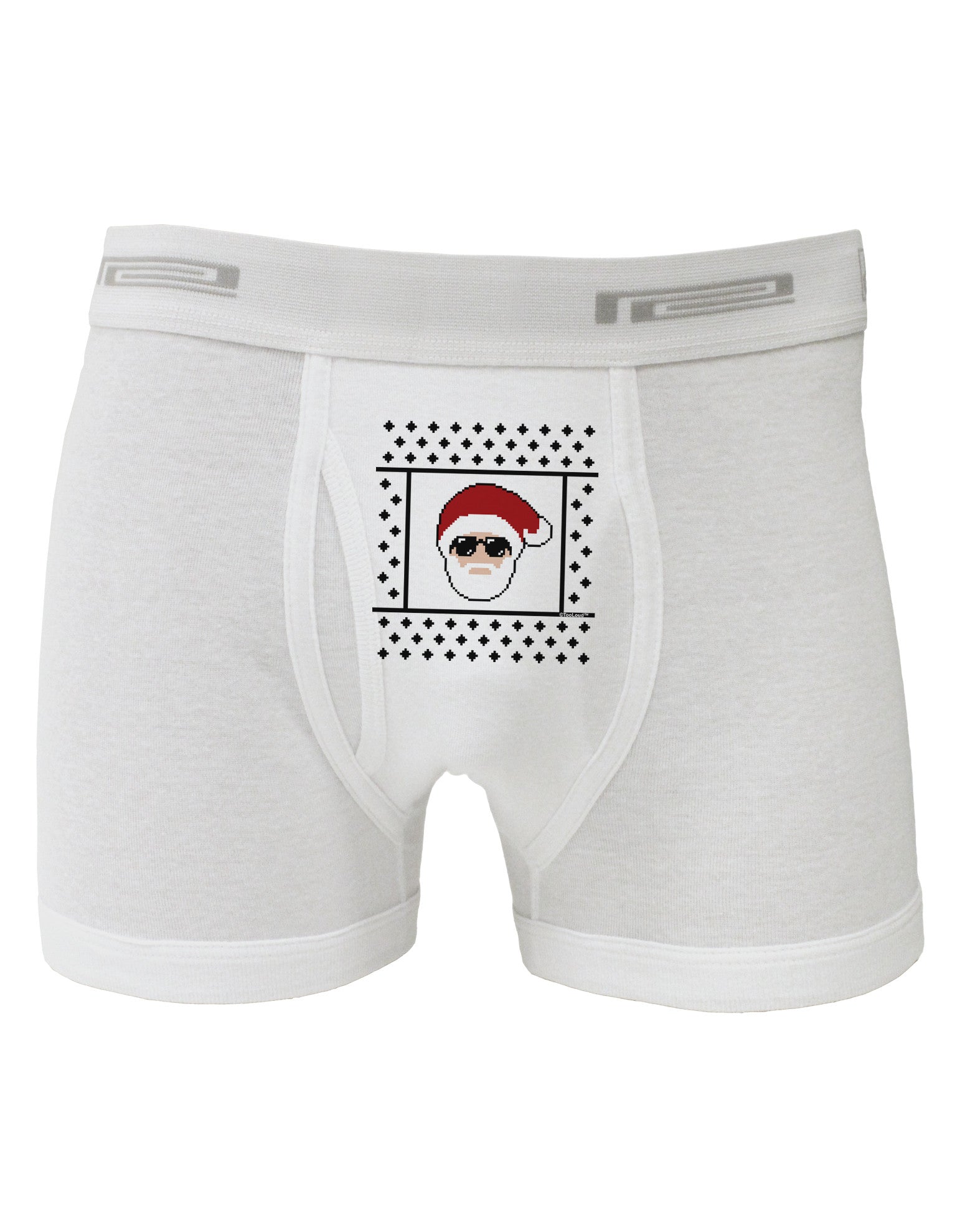 Cool Santa Christmas Sweater Boxer Briefs-Boxer Briefs-TooLoud-White-Small-Davson Sales