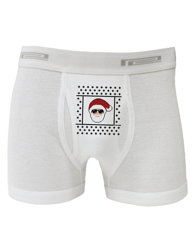 Cool Santa Christmas Sweater Boxer Briefs-Boxer Briefs-TooLoud-White-Small-Davson Sales