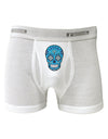 Version 3 Blue Day of the Dead Calavera Boxer Briefs-Boxer Briefs-TooLoud-White-Small-Davson Sales