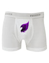 Cute Single Dark Angel Wing Black and Purple Boxer Briefs-Boxer Briefs-TooLoud-White-Small-Davson Sales