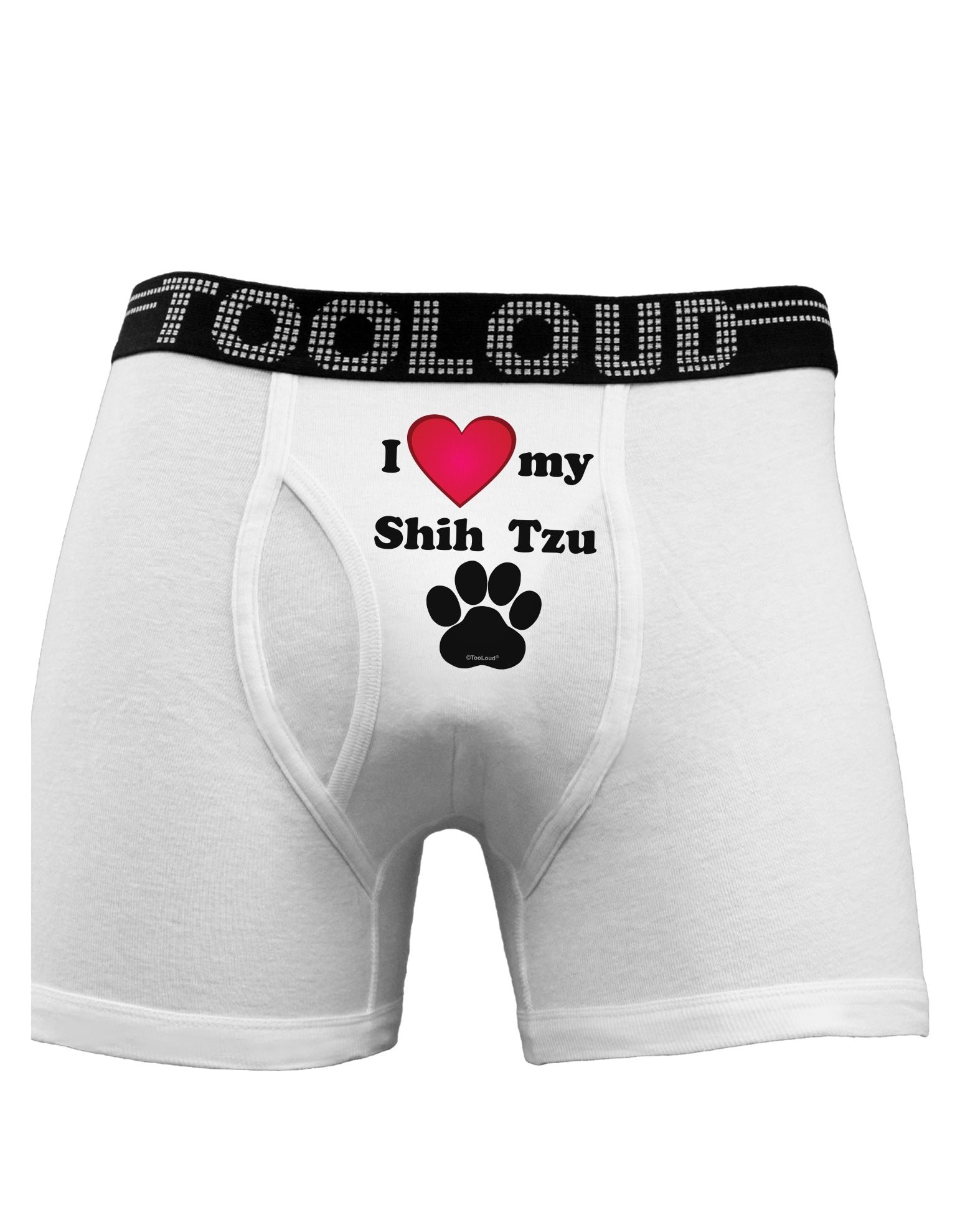 I Heart My Shih Tzu Boxer Briefs by TooLoud-Boxer Briefs-TooLoud-White-Small-Davson Sales