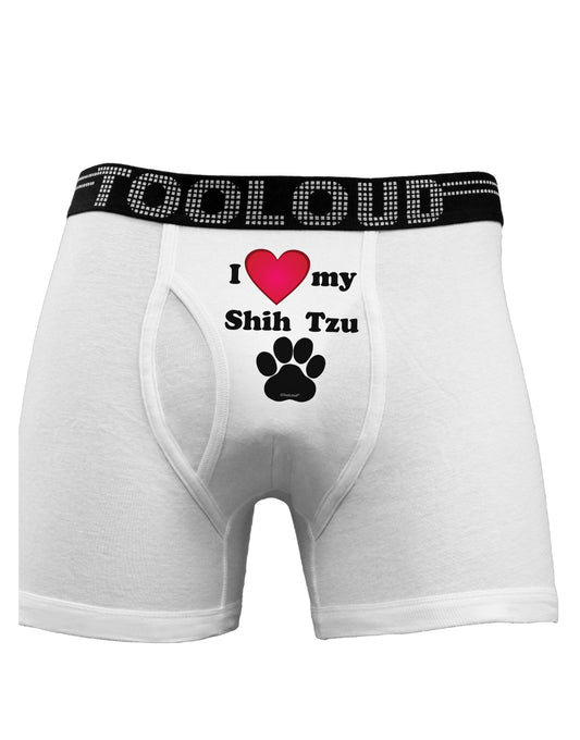 I Heart My Shih Tzu Boxer Briefs by TooLoud-Boxer Briefs-TooLoud-White-Small-Davson Sales