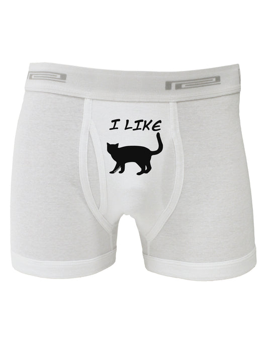 I Like Cat Silhouette Design Boxer Briefs by TooLoud-Boxer Briefs-TooLoud-White-Small-Davson Sales