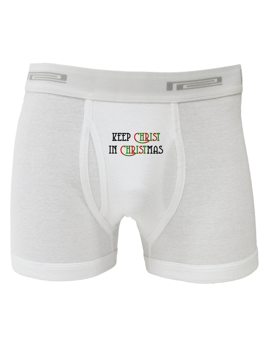Keep Christ in Christmas Boxer Briefs-Boxer Briefs-TooLoud-White-Small-Davson Sales
