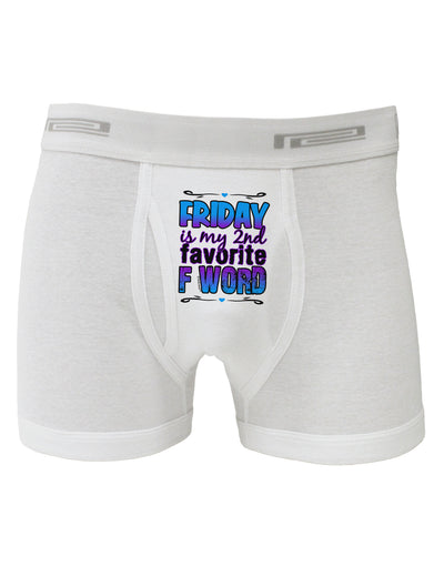 Friday - 2nd Favorite F Word Boxer Briefs-Boxer Briefs-TooLoud-White-Small-Davson Sales