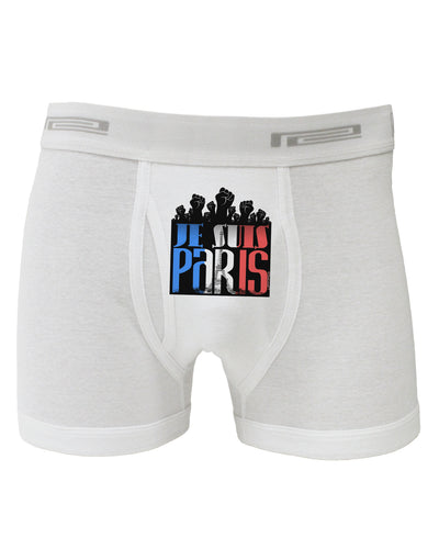 Je Suis Paris - Strong Boxer Briefs by-Boxer Briefs-TooLoud-White-Small-Davson Sales