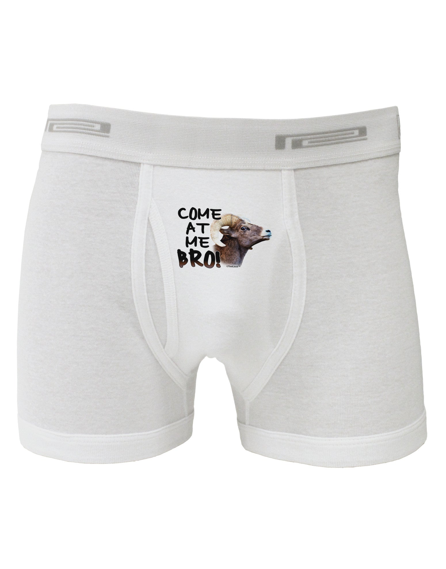Come At Me Bro Big Horn Boxer Briefs-Boxer Briefs-TooLoud-White-Small-Davson Sales