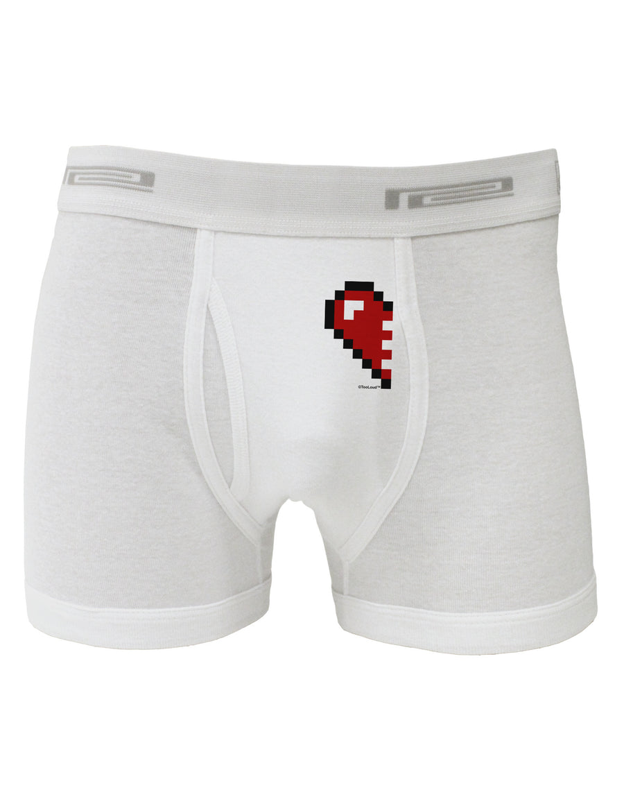 Couples Pixel Heart Design - Left Boxer Briefs by TooLoud-Boxer Briefs-TooLoud-White-Small-Davson Sales