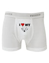 I Heart My - Cute Dalmatian Dog Boxer Briefs by TooLoud-Boxer Briefs-TooLoud-White-Small-Davson Sales