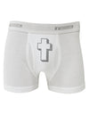 Simple Cross Design Glitter - Silver Boxer Briefs by TooLoud-Boxer Briefs-TooLoud-White-Small-Davson Sales