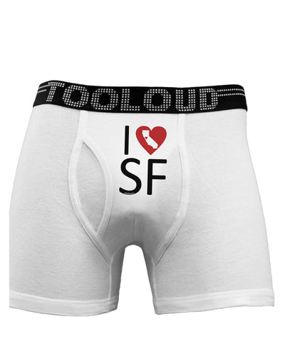 I Heart San Francisco Boxer Briefs-Boxer Briefs-TooLoud-White-Small-Davson Sales