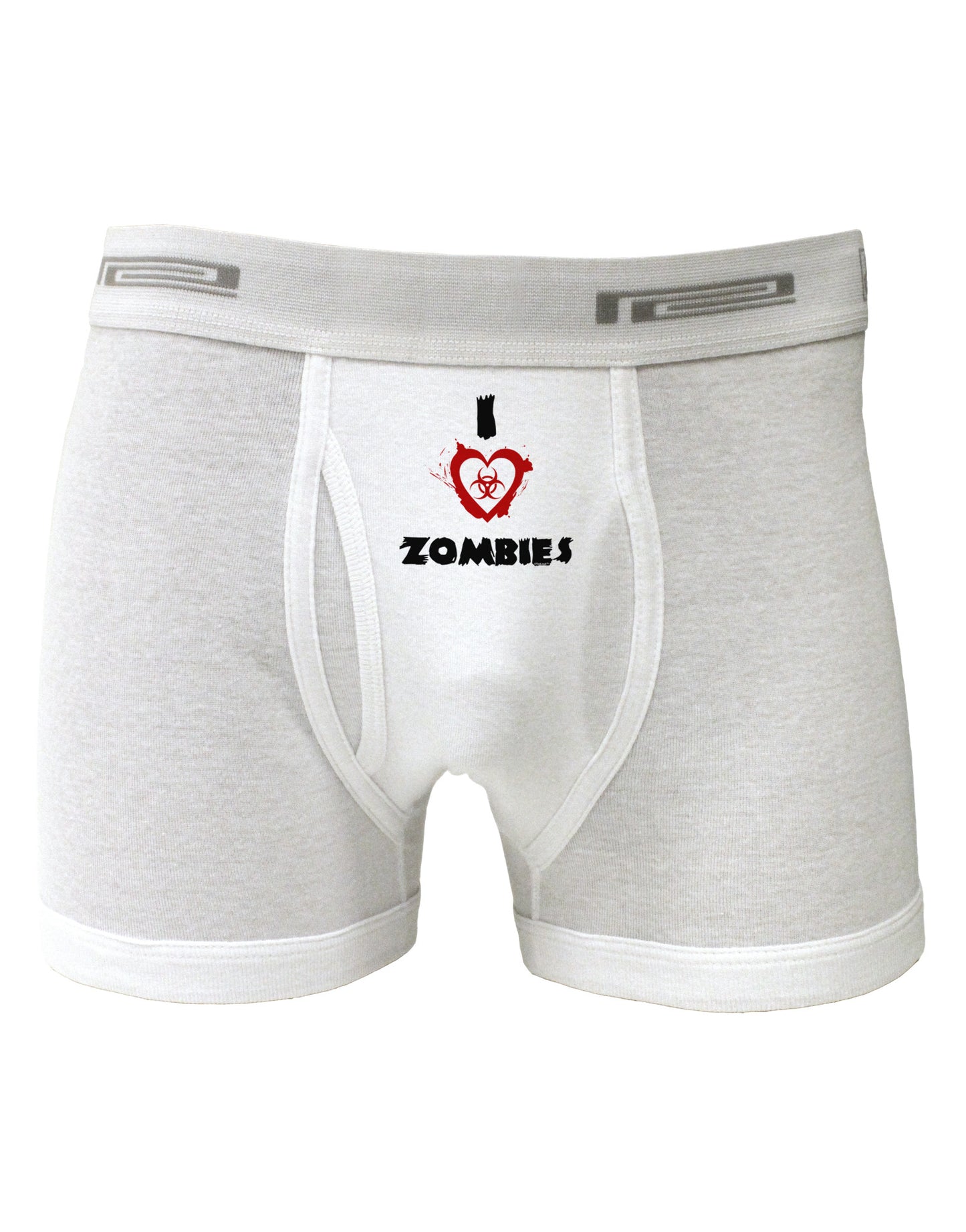 I Heart Zombies - Bio Hazard Heart Boxer Briefs-Boxer Briefs-TooLoud-White-Small-Davson Sales