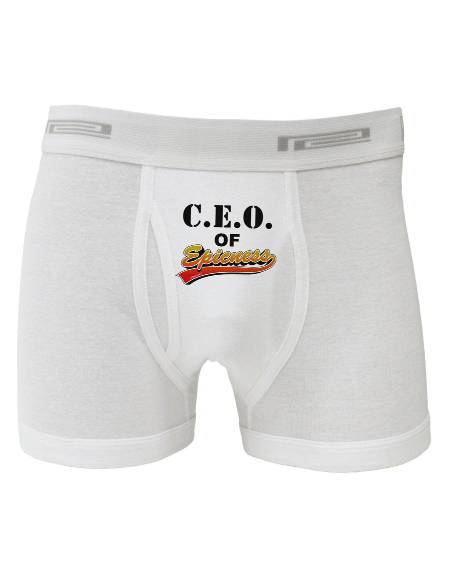 CEO Of Epicness Boxer Briefs-Boxer Briefs-TooLoud-White-Small-Davson Sales