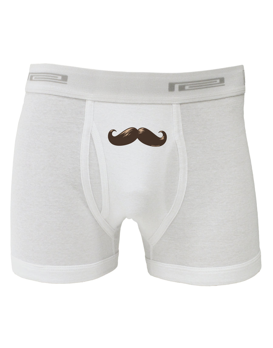 Big Brown Mustache Boxer Briefs-Boxer Briefs-TooLoud-White-Small-Davson Sales